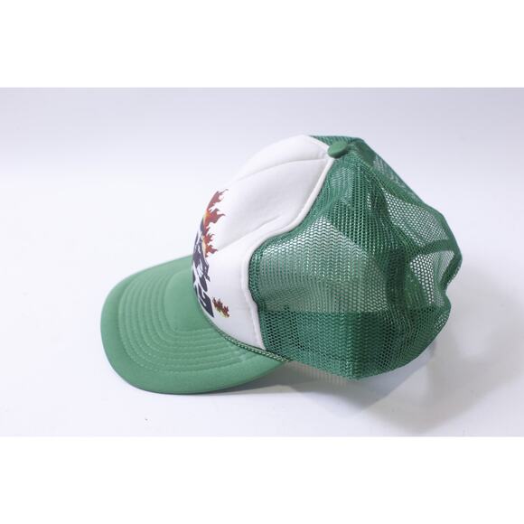 80s Rally, Trucker Cap, White Green, San Sun, One Size Fits All, ~ 250303-WH 42 - Picture 3 of 3